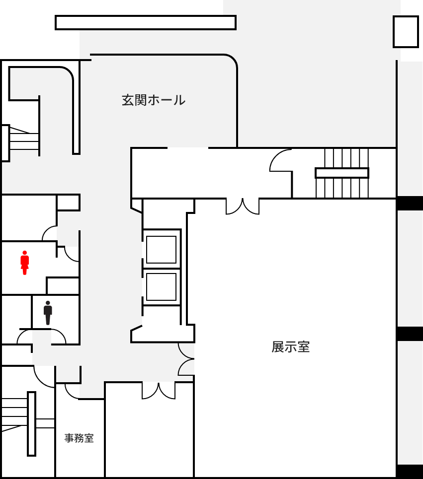 光葉博物館平面図